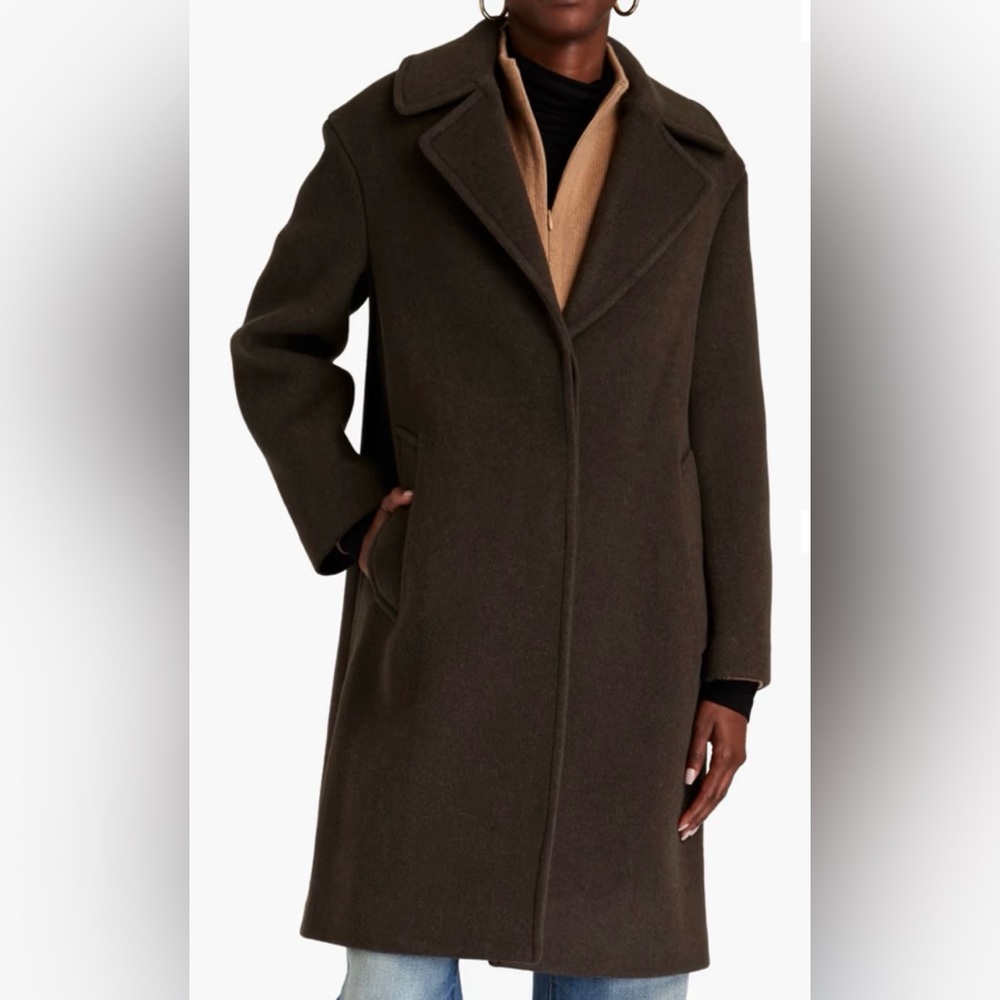 THEORY ARMY PURE DOUBLE size large new with tags 100 % Recycled wool $350